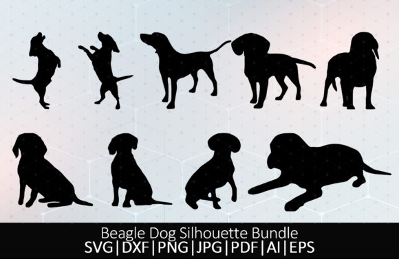 Beagle Dog Silhouette Bundle