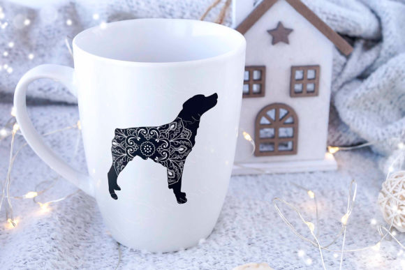 Brittany Spaniel Dog Mandala