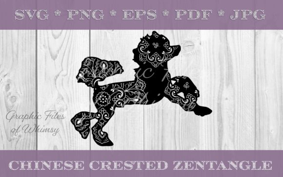 Chinese Crested Dog Mandala