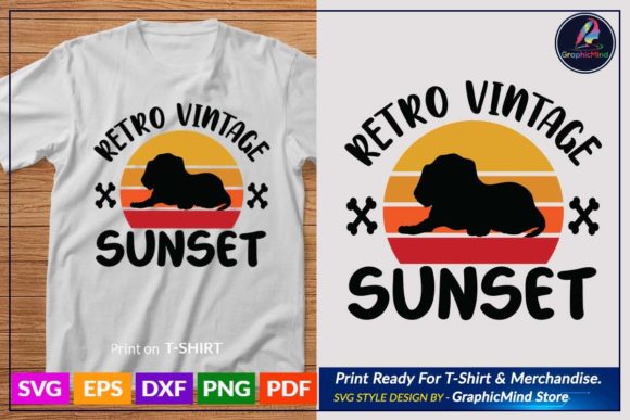 Dog T Shirt Design Retro Vintage